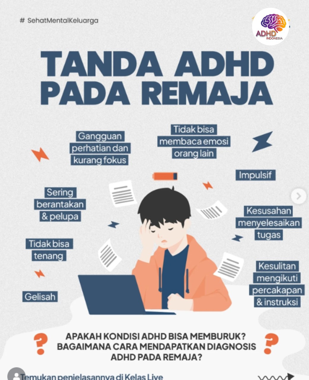 Screening ADHD Non-Diagnostik: Edukasi Awal bagi Orang Tua di Kabupaten Empat Lawang